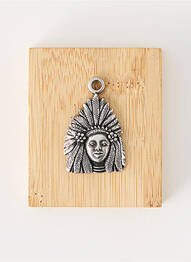 Pendentif matériaux métal argent TATA GISELE homme