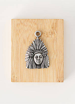 Pendentif matériaux métal argent TATA GISELE homme