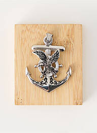 Pendentif matériaux métal argent TATA GISELE homme