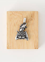 Pendentif matériaux métal argent TATA GISELE homme
