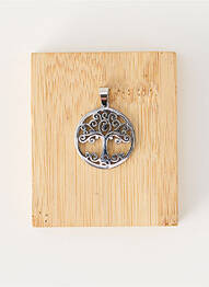 Pendentif matériaux métal argent TATA GISELE femme