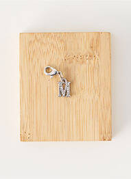 Pendentif fermeture fermoir mousqueton argent TATA GISELE femme