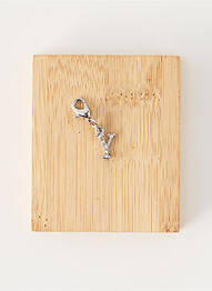 Pendentif fermeture fermoir mousqueton argent TATA GISELE femme