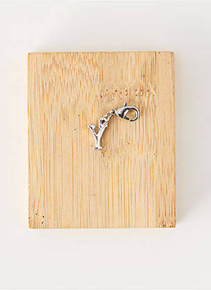 Pendentif fermeture fermoir mousqueton argent TATA GISELE femme
