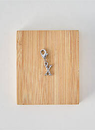 Pendentif fermeture fermoir mousqueton argent TATA GISELE femme