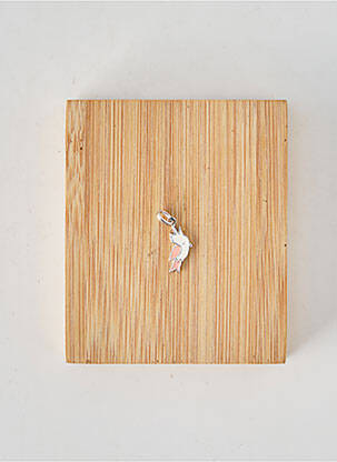 Pendentif matériaux argent beige TATA GISELE fille