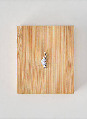 Pendentif matériaux argent beige TATA GISELE fille
