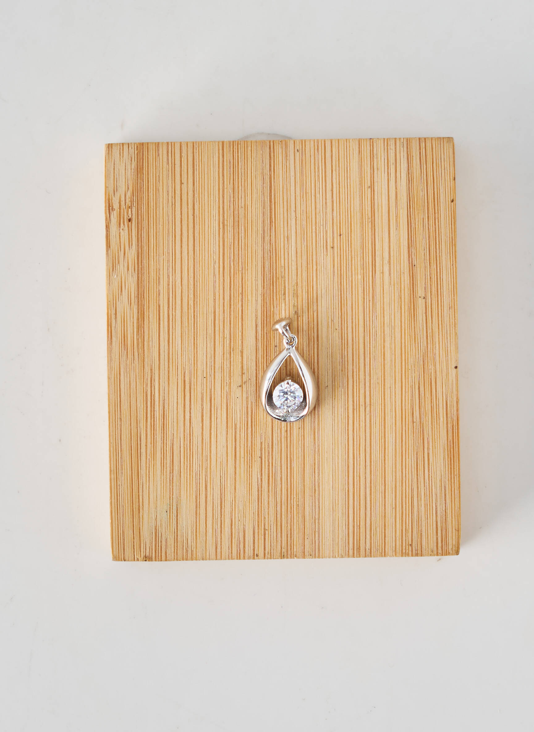 Pendentif ornement oxyde de zirconium argent TATA GISELE femme