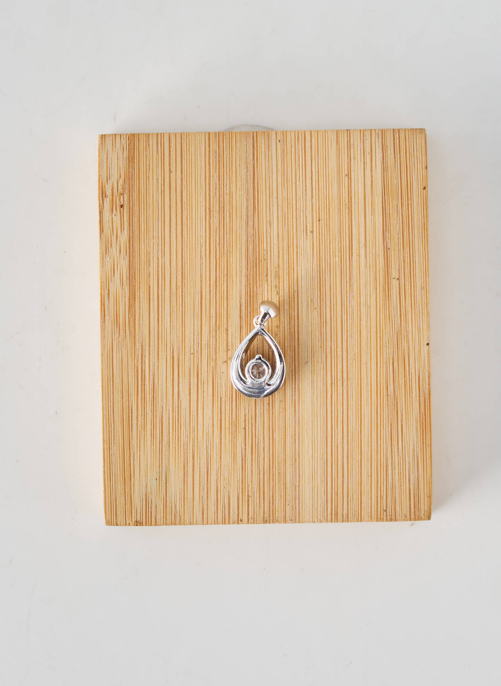 Pendentif ornement oxyde de zirconium argent TATA GISELE femme