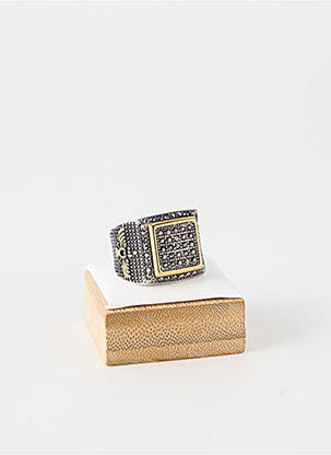 Bague ornement oxyde de zirconium argent TATA GISELE homme