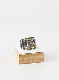 Bague ornement oxyde de zirconium argent TATA GISELE homme