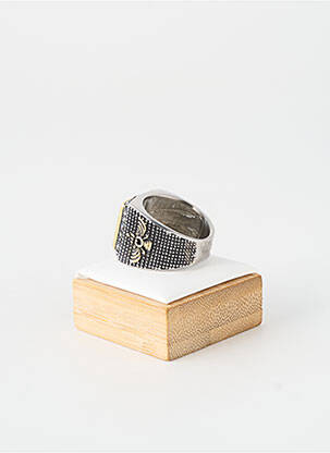 Bague ornement oxyde de zirconium argent TATA GISELE homme