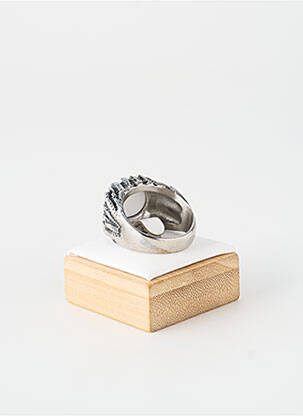 Bague ornement pierre noir TATA GISELE homme