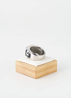 Bague ornement pierre noir TATA GISELE homme