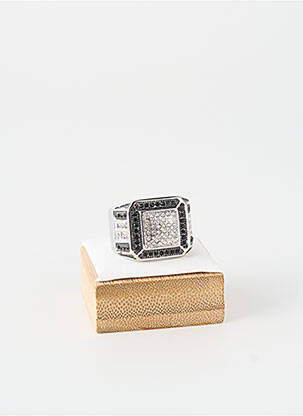 Bague ornement oxyde de zirconium argent TATA GISELE homme