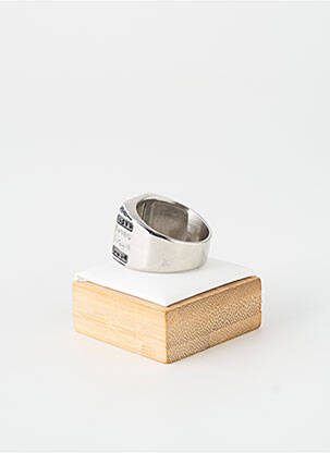 Bague ornement oxyde de zirconium argent TATA GISELE homme