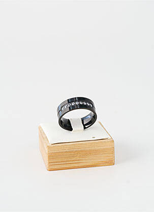 Bague ornement oxyde de zirconium noir TATA GISELE homme