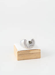 Bague ornement oxyde de zirconium argent TATA GISELE homme