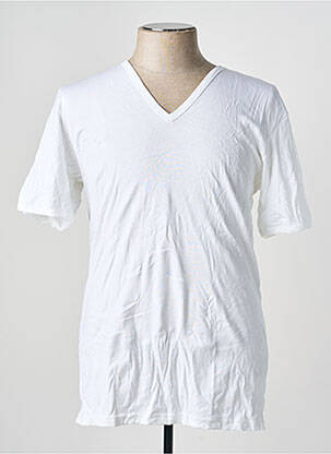T-shirt coupe cintrée manches courtes blanc MARINER homme