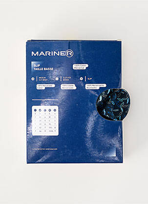 Slip imprimé fantaisie bleu MARINER homme