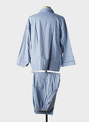 Pyjama coupe droite bleu PIERRE CLARENCE homme