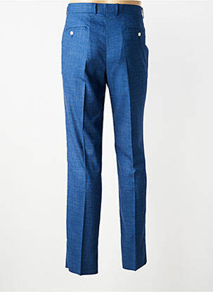 Pantalon slim tissage chiné taille normale bleu IZAC homme