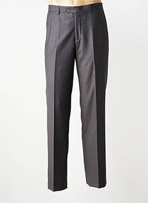 Pantalon droit tissage chiné taille normale gris PRE END homme