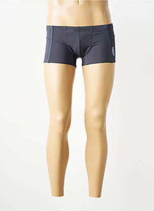 Short de bain effet matière satinée gris ATHENA homme
