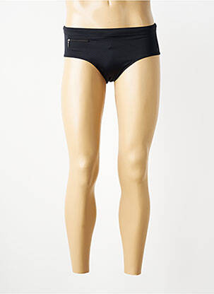 Slip de bain effet matière satinée noir EMINENCE homme