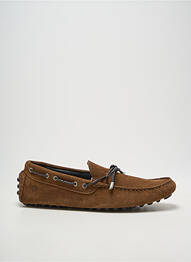 Chaussures bâteau bout carré bout carré marron IZAC homme