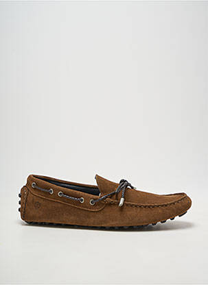 Chaussures bâteau bout carré bout carré marron IZAC homme