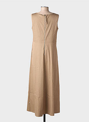 Robe longue sans manche sans manche marron ROBE LEGERE BY VERA MONT femme