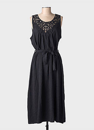 Robe longue sans manche sans manche noir LA FIANCÉE femme