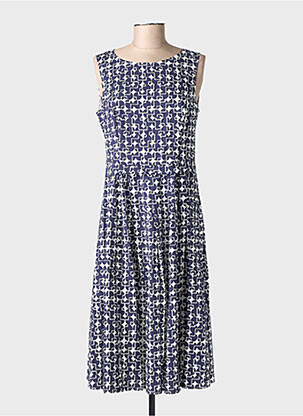 Robe mi-longue sans manche sans manche bleu ROBE LEGERE BY VERA MONT femme