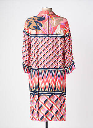 Robe mi-longue coupe fluide manches 3/4 rose BETTY BARCLAY femme