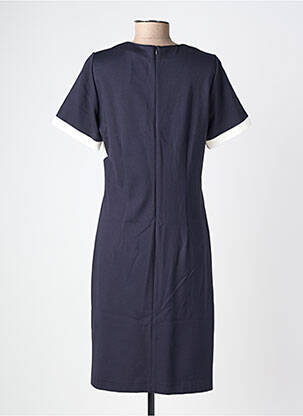 Robe mi-longue manches courtes manches courtes bleu GREGORY PAT femme