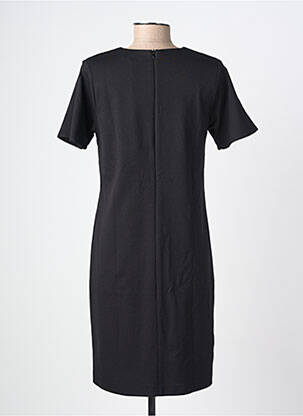 Robe mi-longue manches courtes manches courtes noir PAUL BRIAL femme