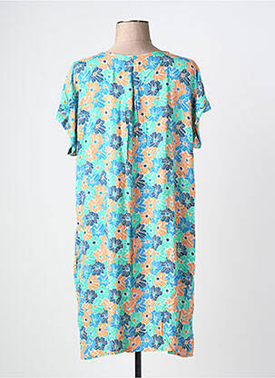 Robe courte manches courtes manches courtes bleu LA FIANCÉE femme