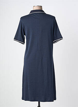 Robe mi-longue manches courtes manches courtes bleu GRIFFON femme