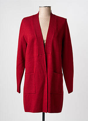 Gilet manches longues stretch rouge LA FIANCÉE femme