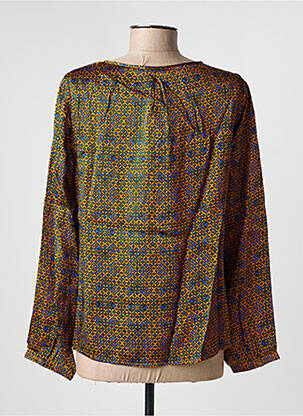 Blouse imprimé fantaisie manches longues jaune LA FIANCÉE femme