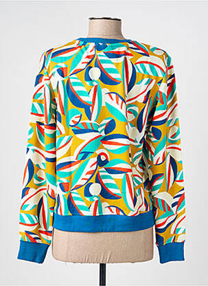 Sweat-shirt stretch manches longues bleu LA FIANCÉE femme