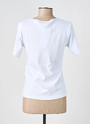 T-shirt imprimé fantaisie manches courtes blanc GRIFFON femme