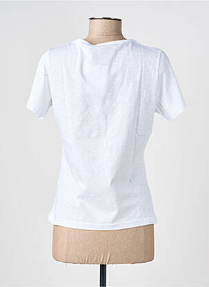 T-shirt stretch manches courtes blanc I.ODENA femme
