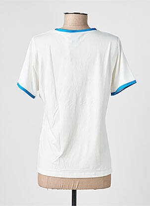 T-shirt col v manches courtes bleu GUY DUBOUIS femme