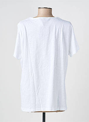 T-shirt coupe droite manches courtes blanc I.ODENA femme