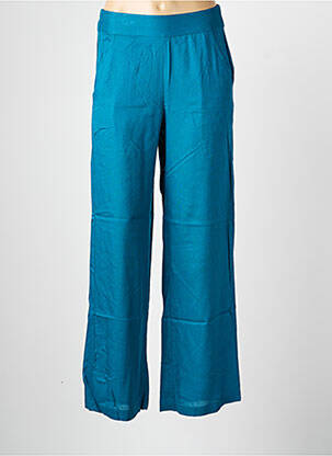Pantalon large tissage popeline taille normale bleu LA FIANCÉE femme