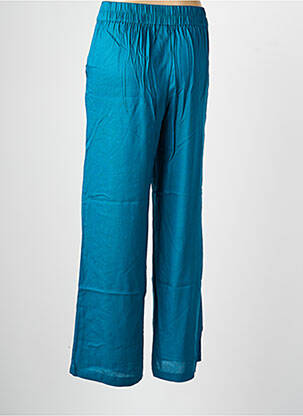 Pantalon large tissage popeline taille normale bleu LA FIANCÉE femme