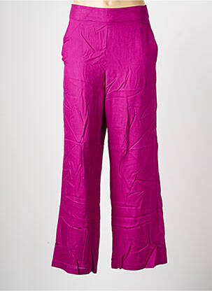 Pantalon large tissage popeline taille normale violet LA FIANCÉE femme