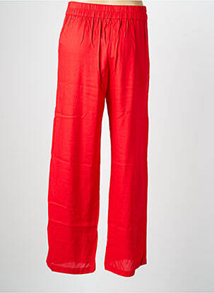Pantalon large tissage popeline taille normale rouge LA FIANCÉE femme